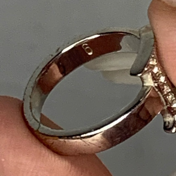 ✨✨✨✨SOLD✨✨✨✨Dior Diamante Silver Trotter Ring Size - Picture 4 of 6